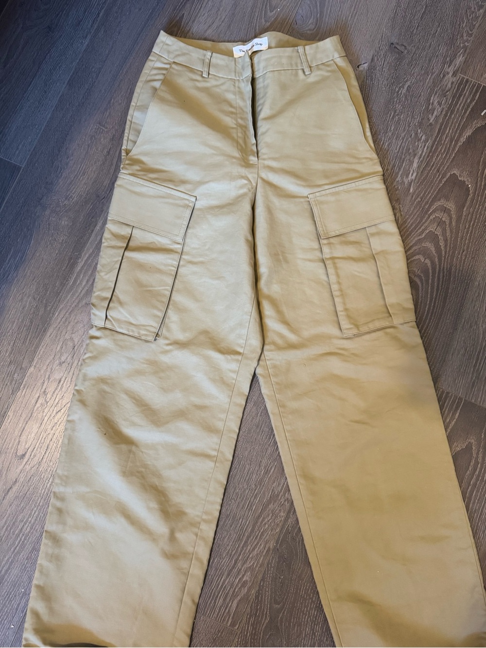 100% Processed Cotton The Frankie Shop Gia High-Rise Cargo Pants - Picture 4 of 6